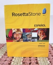 Rosetta Stone Espanol Spanish Level 1 2 Software PC/Mac CD ROM Latin