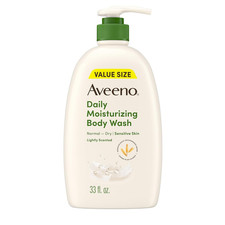 Aveeno Daily Moisturizing Body Wash for Dry Sensitive Skin, 33 oz
