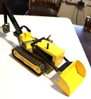 TONKA ROAD CONSTRUCTION TRENCHER LOADER BACKHOE ORIGINAL YELLOW Mint unused