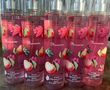 5 (FIVE) PLUMERIA 8oz Fine Fragrance MIST Bath and & Body Works
