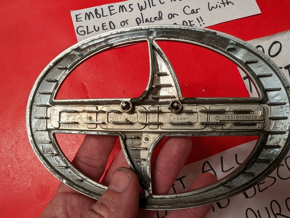 ✅ OEM 2012 2013 2014 2015 Scion iQ Front Bumper Grille Emblem Badge 75311-74030 - Image 4 of 4