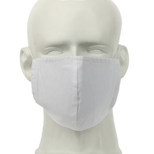 Fashion Face Mask, Soft Cloth Fabric, Adult, White