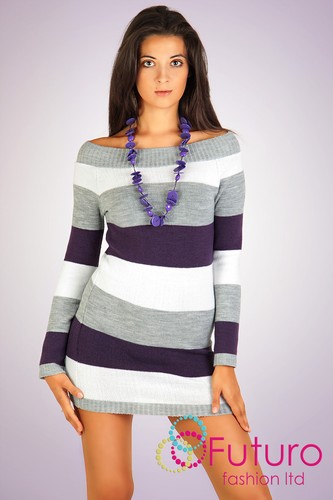 Sensual Cardigan Boat Neck Ultra Soft Fabric Jumper Tunic Style Size 8-14 FR02 - Picture 4 of 9