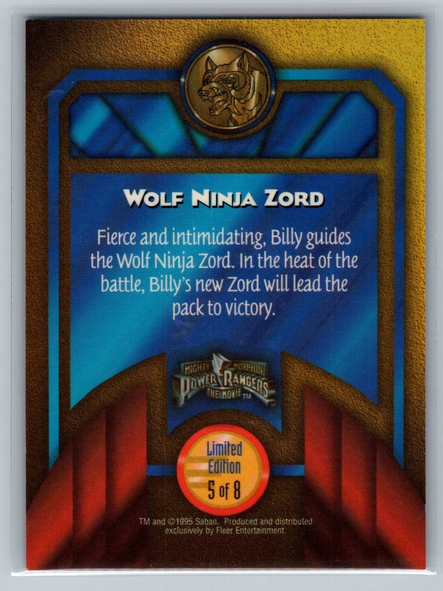 1995 Fleer Ultra - Power Rangers Hologram Wolf Ninja Zord #5 - NM