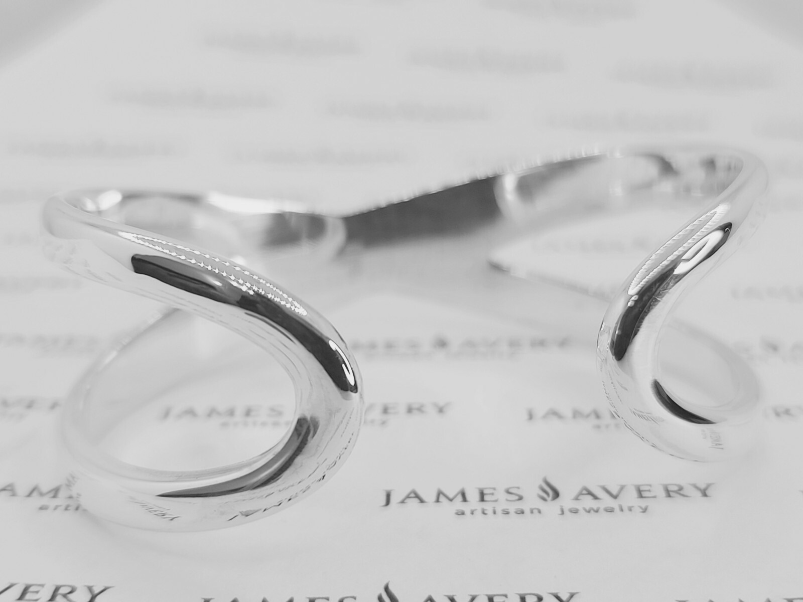Authentic James Avery INFINITY CUFF BANGLE BRACEL… - image 4