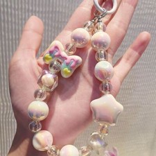 Women's Beaded Phone Wrist Strap, Camera Strap, Phone Lanyard Charm Anti-lost