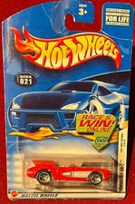 Hot Wheels Corvette Sr-2 Red 2002 21. Card Damaged. See Combined Offers