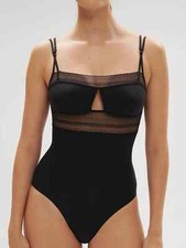 Simone Perele Pia Black Bodysuit L110303 Size Large 4