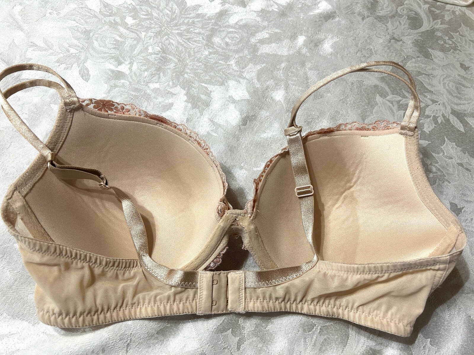 AMBRIELLE 128-5235 Everyday Body Embroidered Lace 36DD Nude/Rosecloud Bra | eBay