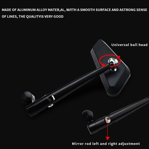 Motorcycle Accessories Rearview Mirror Aluminum Side Mirrors For XMAX250 XMAX300 - Picture 4 of 8