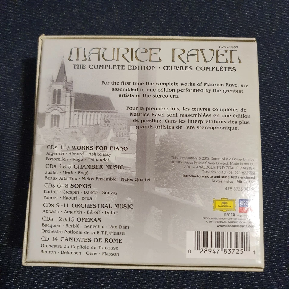 Maurice Ravel - Complete Edition (Œuvres Complètes), 14 CD, Decca & DG, 2012 - Image 2 of 4