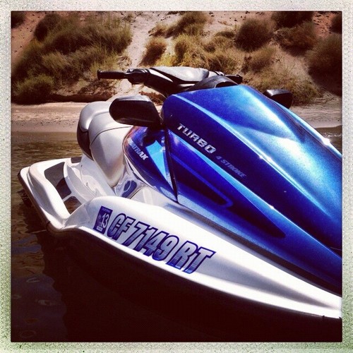 STIFFIE Techtron TT58 Boat PWC Letter Number Decal Registration GUNMETAL BLACK - Picture 9 of 11
