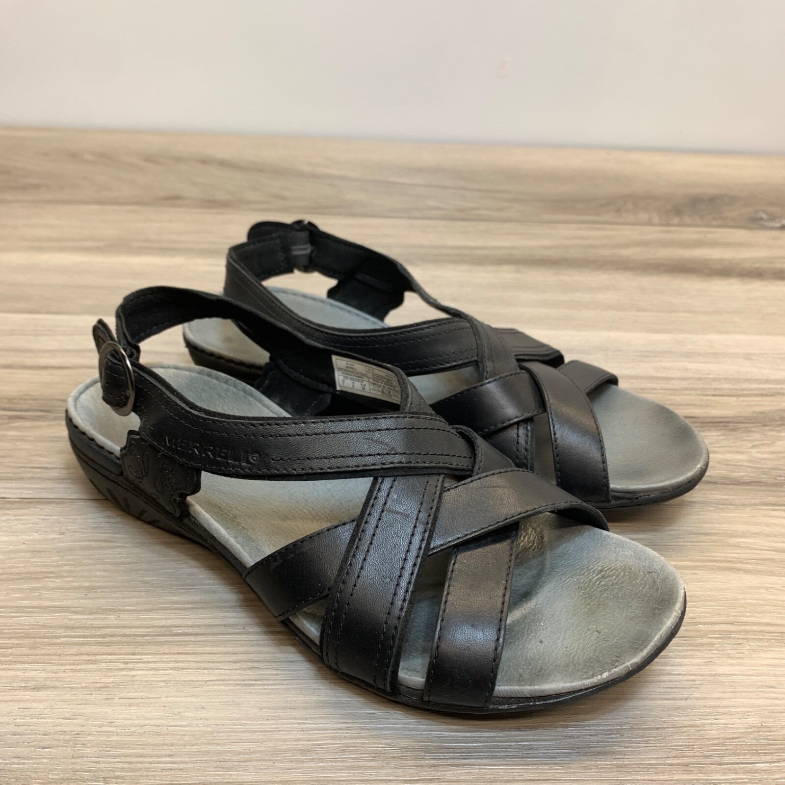 Sandali infradito casual da passeggio Merrell Fagoon donna taglia 7 neri