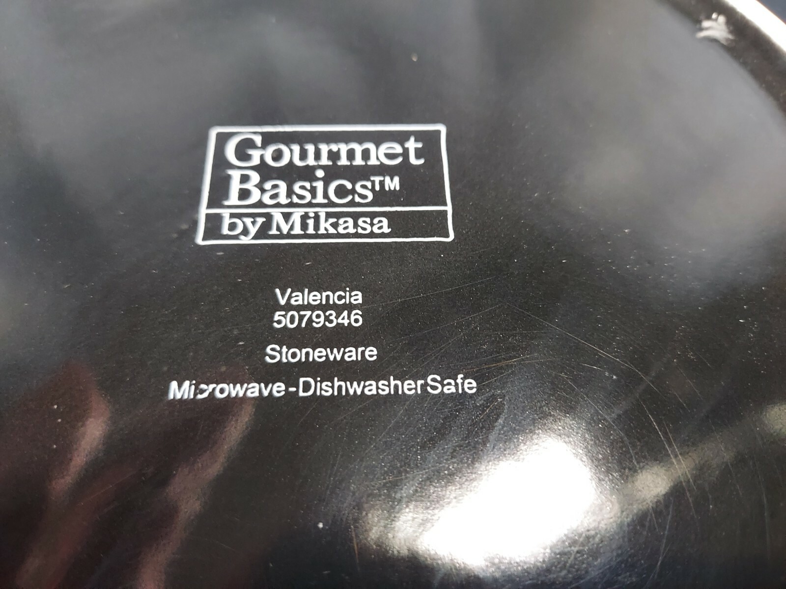 Vintage Mikasa Gourmet Basics Stoneware "VALENCIA" Set/5 Dinner Plates