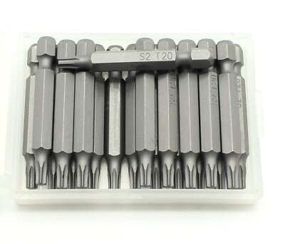 TMAX 20pc T20 Torx 6 Point Impact Ready 2 Inch Screwdriver Insert Bits