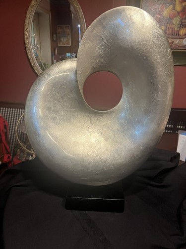 Vintage Fiberglass Abstract Modern Art Sculpture 20.5” X 16” - 第 2/6 張圖片