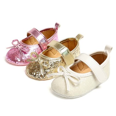 gold sparkle baby shoes