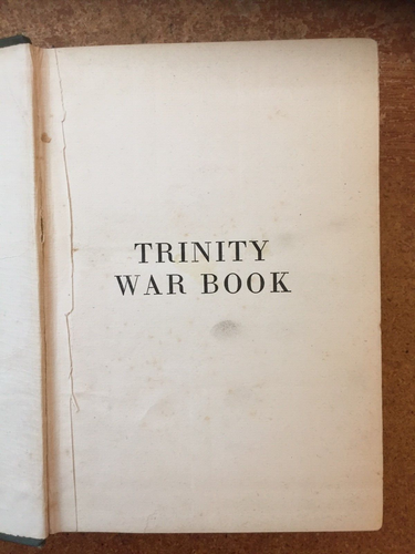 Trinity War Book A Recital of Service and Sacrifice in the Great War. 1921 - Foto 4 di 11