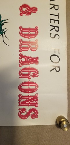 TSR**ADVANCE D&D* POSTER* *EXTREMELY RARE*PLEASE READ DESCRIPTION  - Picture 4 of 14