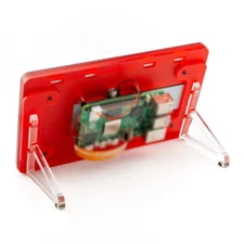 Pimoroni Pibow Frame for Raspberry Pi Touch Display 2 (Coupe Red) PIM756