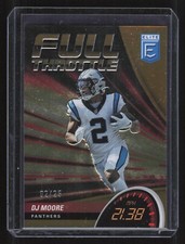 2022 Panini Donruss Elite DJ Moore FT11 Full Throttle Orange Jersey # 2/25 