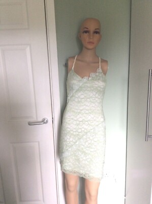 Bnwt TopShop Mint Green Lace Bodycon Dress - Size 8 | eBay UK