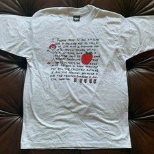 Vintage 1990's Teacher Saying Shirt L Made in the USA