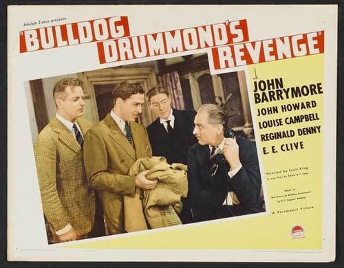 BULLDOG DRUMMOND'S REVENGE Movie POSTER 22x28 Half Sheet John Barrymore John - 第 1/1 張圖片
