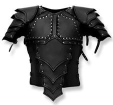 Medieval Bound Armor Battle Suit Leather Vest Warrior Cosplay Costume Top Unisex