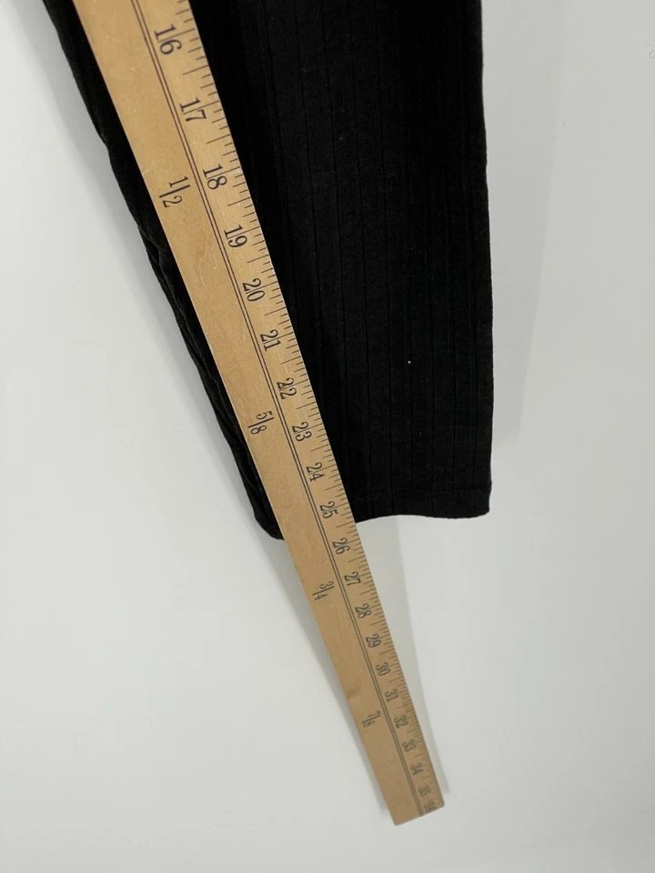 Asos 孕妇打底裤女式 XL 黑色罗纹弹力拉裤休闲 — 第 4/4 张图片