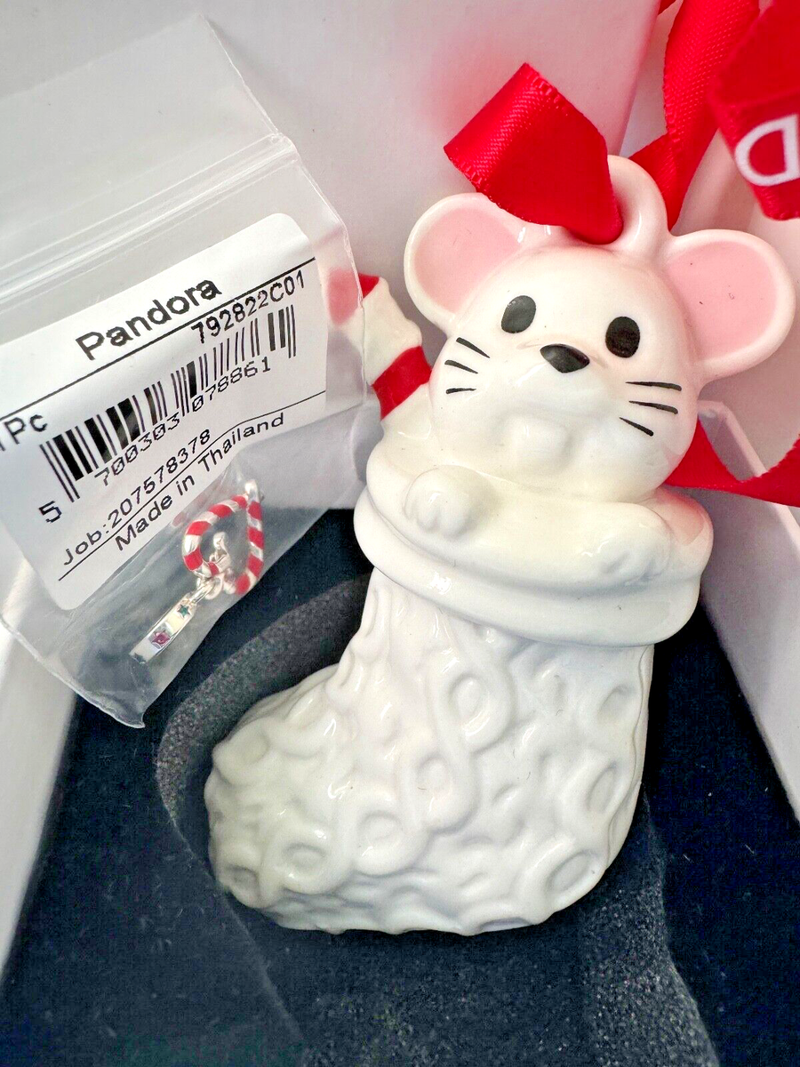 PANDORA LIMITED EDITION 2023 Holiday Ornament & Candy Cane Charm