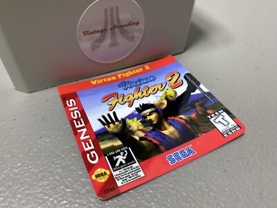 Virtua Fighter 2 (Sega Genesis) Replacement Label