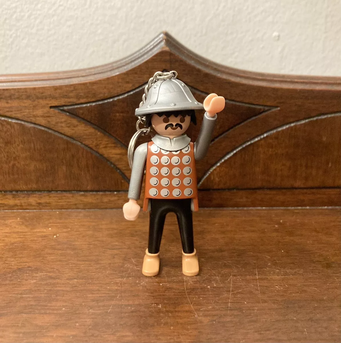 Vintage Playmobil Keychain Medieval Soldier eBay