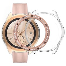 NEW Soft TPU Case Fashion Bezel Ring Cover f Samsung Galaxy Watch 42mm SM-R815U