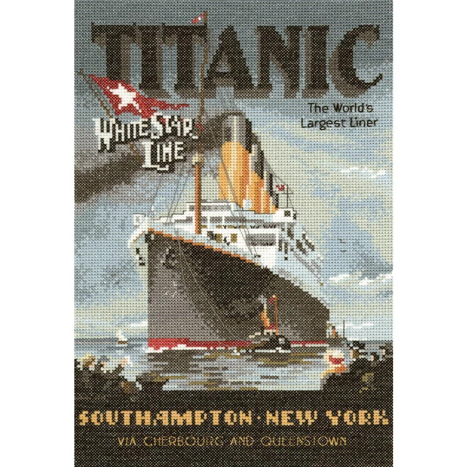 Heritage Kreuzstich Set Aida "Titanic (A)", Zählmuster, NTT368-A, 20,5x29cm - Bild 1 von 1