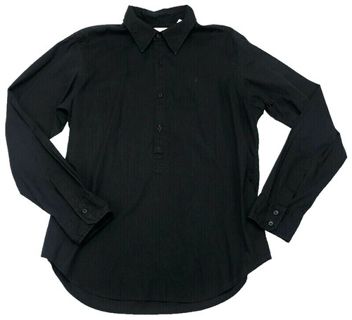 GUESS Men's Black Long-Sleeved Embroidered Button Down Dress Shirt Size  Medium | eBay