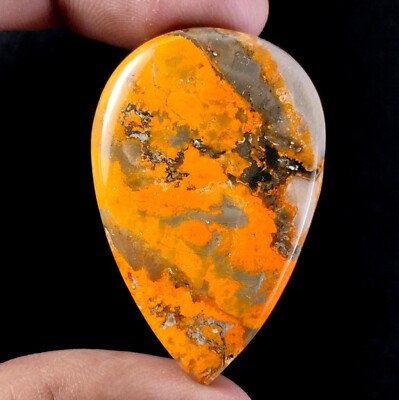 Natural Bumblebee Jasper Cabochon Add a Pop of Color to Your Jewelry Collection