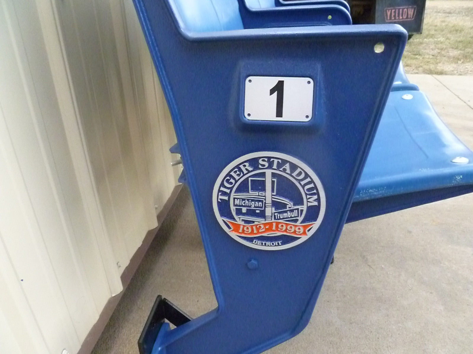 Tiger Stadium seats Commemorative Medallion Blue fully restored eBay