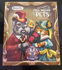 Crayola Well Dressed Pets Coloring Book Adults Kids Frameable Wall Art 40 Pages