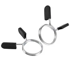 2 Pcs 2 Inch Barbell Spring Clip Dumbbell Circlip Collars for Fitness Exercise