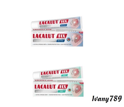 Lacalut FIX Creme für Zahnersatz EXTRA Strong Grip, Vit.E, Neutral oder Mentol: