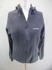 Columbia Size M Womens Full Zip Stand Collar Pocket Fleece Athletic Jacket 503