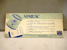 Antique Similac A Food For Infants Advertising Sample Card Blotter Paper Americ"