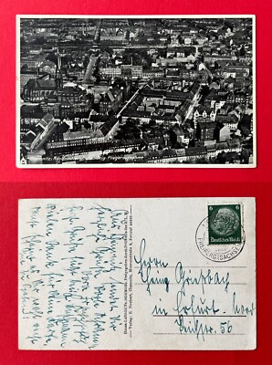 Postcard Chemnitz 1943 aerial photo aerial photo square view (140218