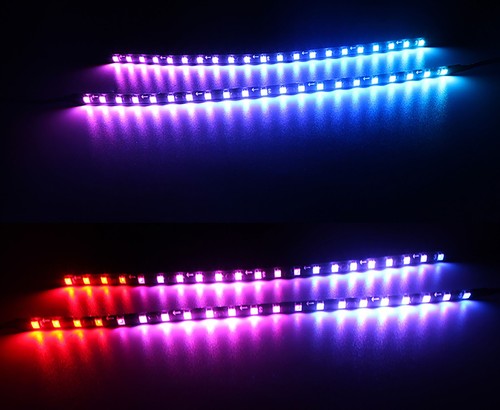 2X Striscia LED RGB per Case PC 5V 3Pin, ASUS AURA,GIGABYTE FUSION,MSI MYSTIC - Foto 11 di 12