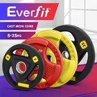 Everfit Olympic Cost Iron Weight Plates Set 5-25kg Dumbbell Barbell Lifting