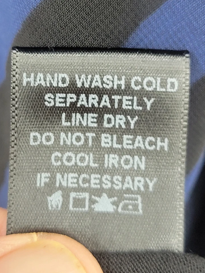 Falda Pleione Mujer Pequeña Azul Negro Rayas Fluida Acampanada Pull On Artística Carrera Foto 4 de 4