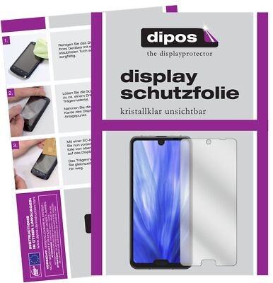 6x Schutzfolie für Sharp Aquos R3 klar Displayschutzfolie Folie Display Schutz