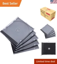 Efficient CD Organization with 10.4mm Jewel Cases - Clear, 25 Pack Convenience