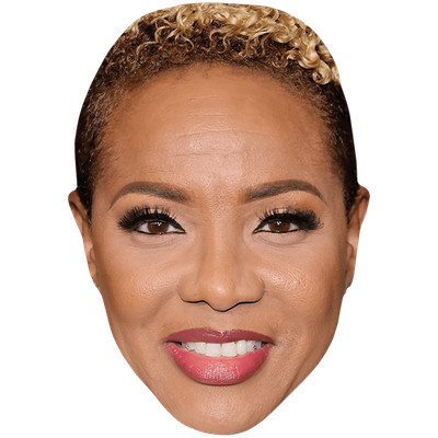 Lana Michele Moorer (Smile) Big Head. Larger than life mask.